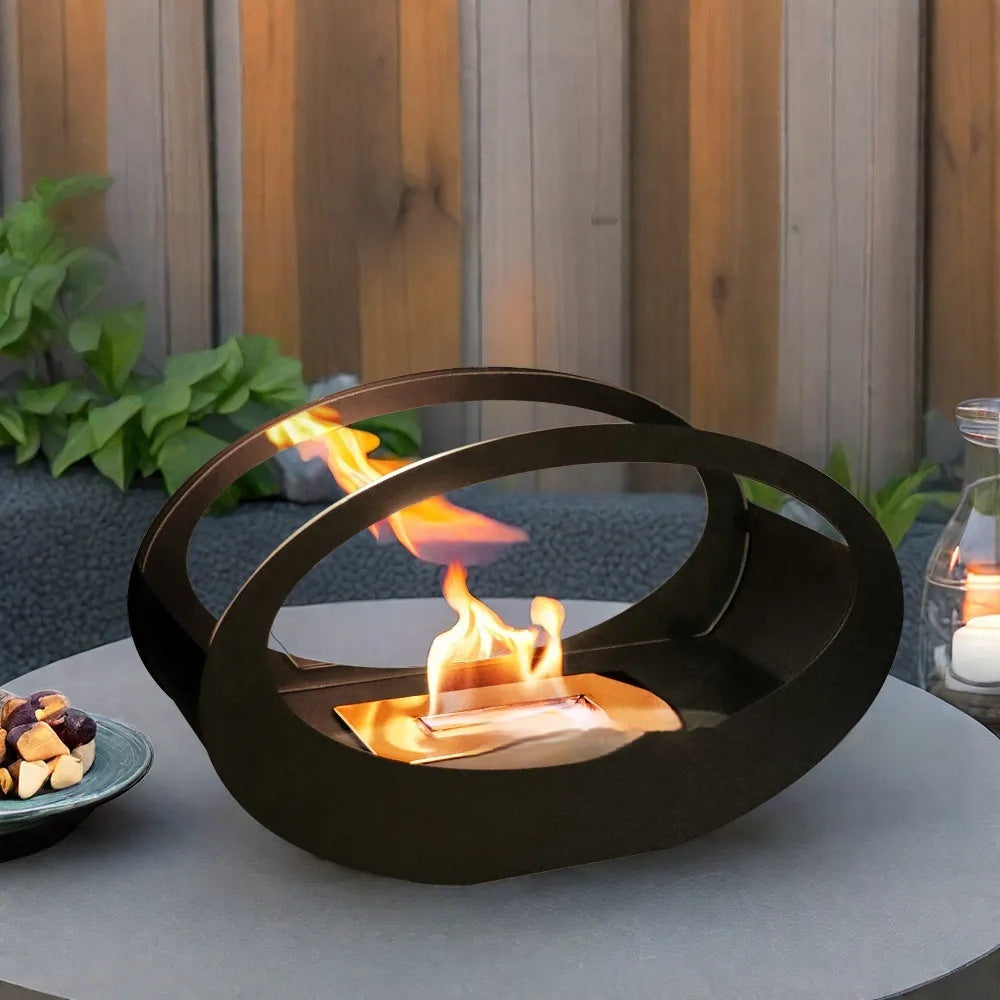 Ovaler Tischkamin – Ethanol-Feuerstelle – Bild 4 | LuxeStyle