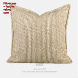 Farbe: Beige grain edge pressing-45x45cm pillow