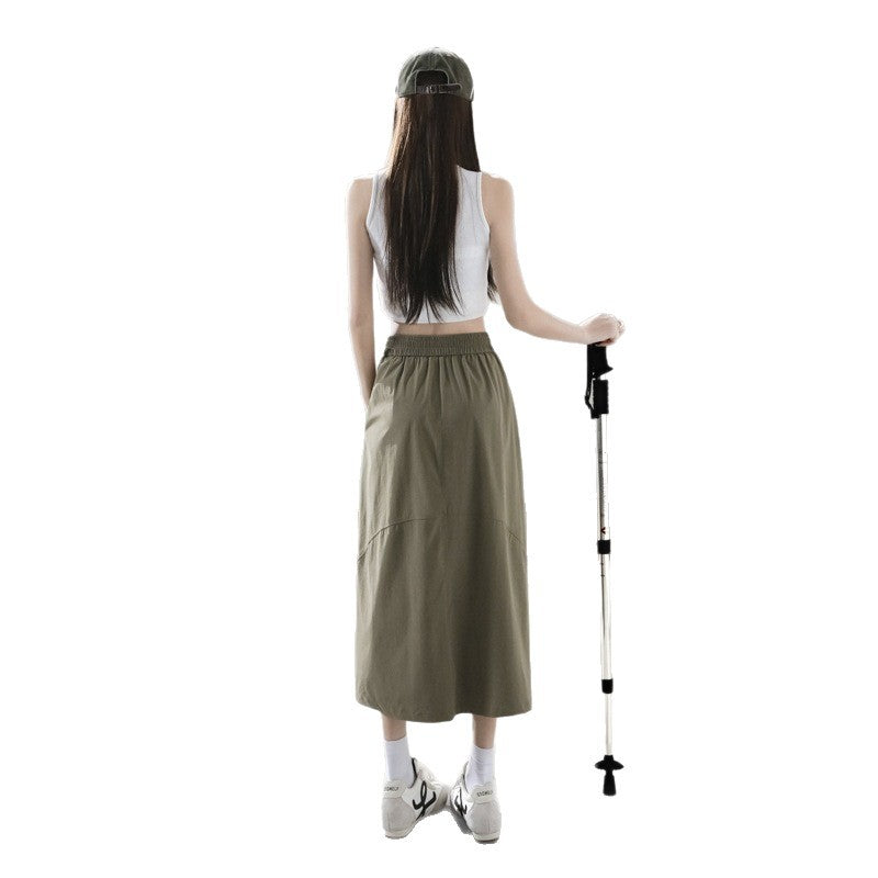 Workwear Chic Midi-Rock mit Tunnelzug – Bild 2 | LuxeStyle