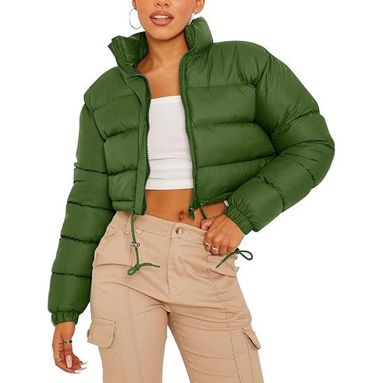Weisser Pufferjacke mit Seitentasche – Bild 9 | LuxeStyle