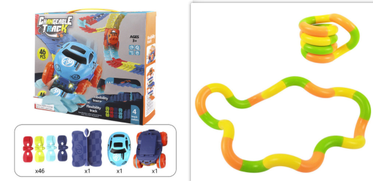 Flexibles Schienenauto-Spielzeugset – Bild 12 | LuxeStyle
