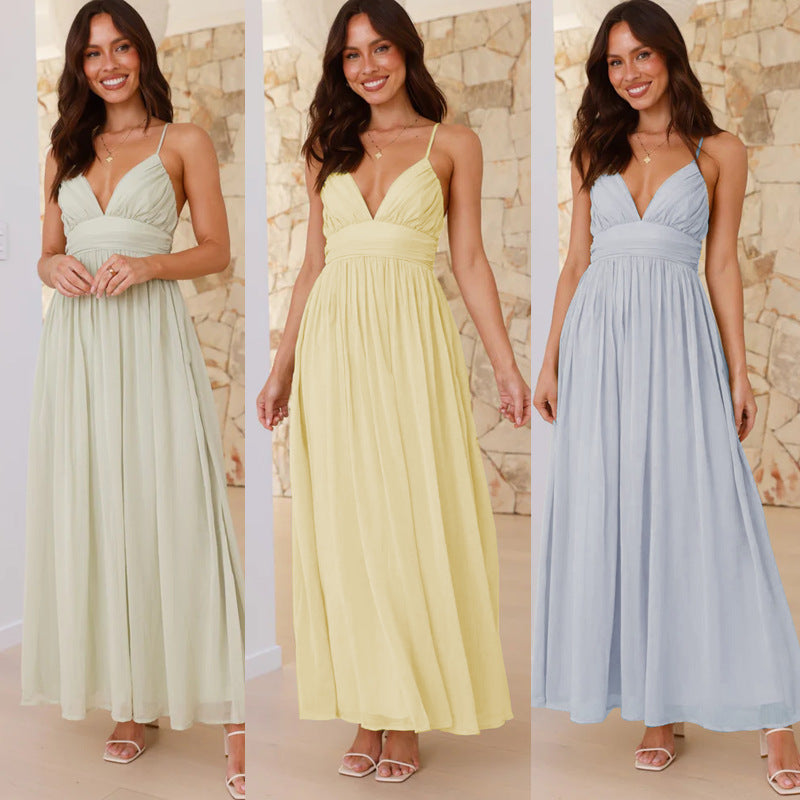 Elegantes Chiffon Maxi-Kleid für Damen – Bild 5 | LuxeStyle
