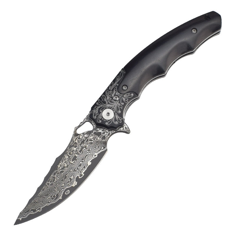 Damast-Outdoor-Faltmesser – Ansicht 3
