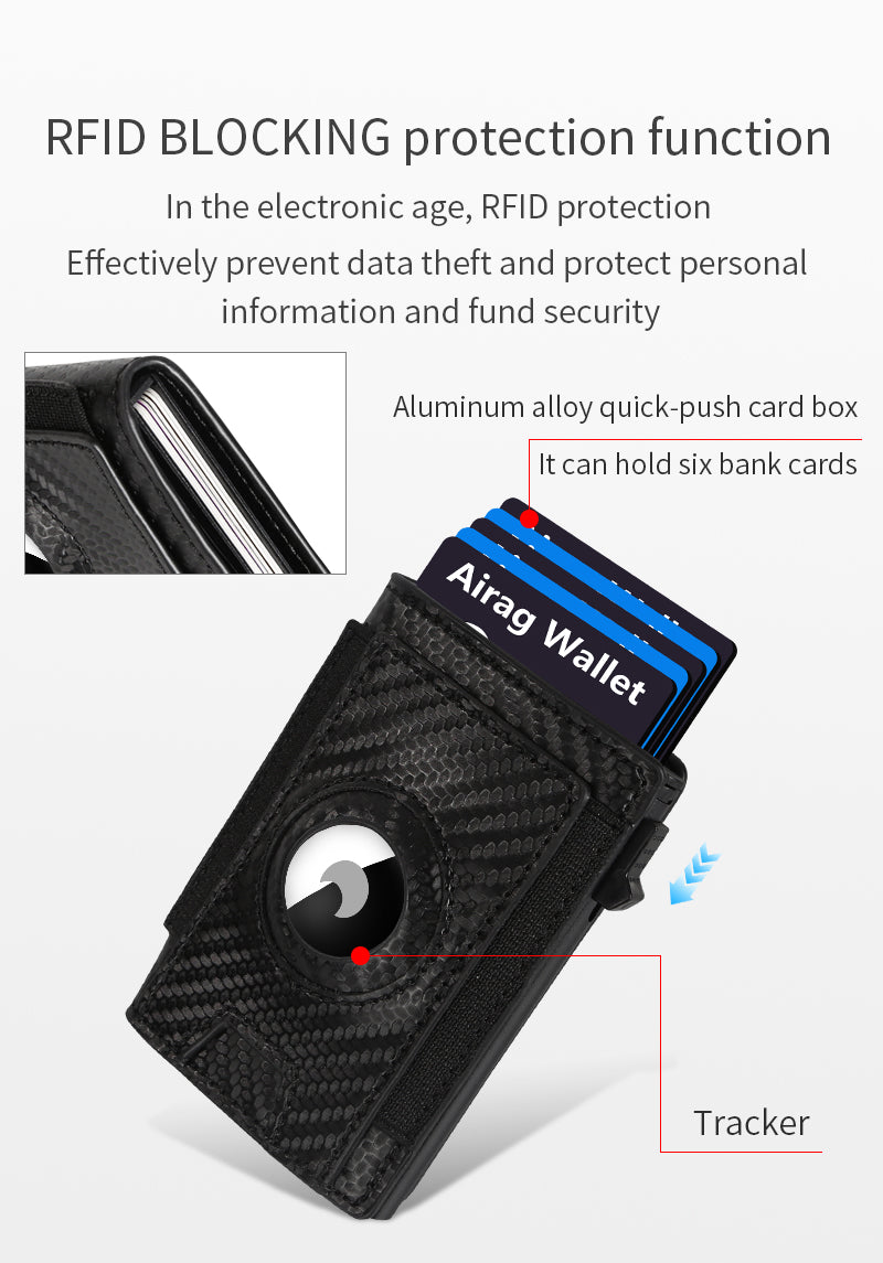 Slim Wallet mit RFID-Schutz und Kartenautomatik