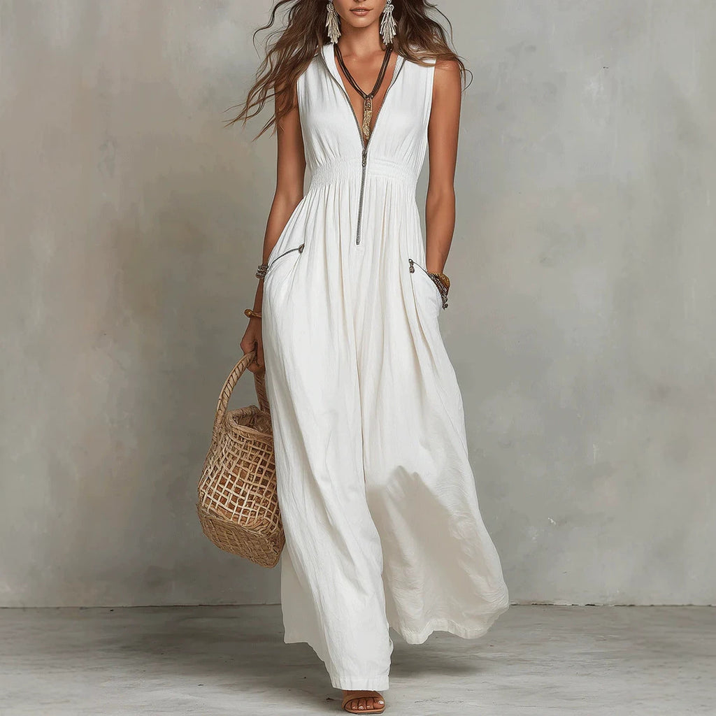 Boho-Maxikleid mit V-Ausschnitt | LuxeStyle