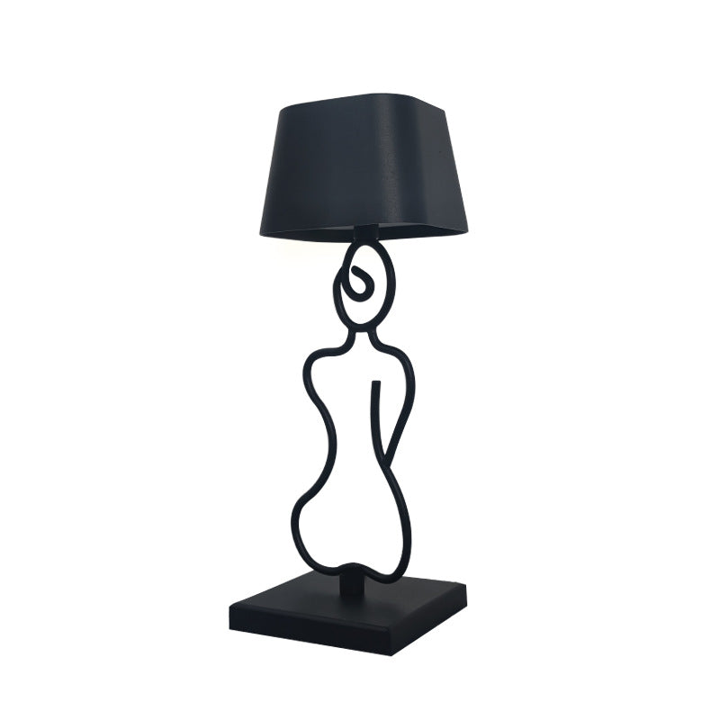 Kompakte USB-Tischlampe, schwarz – Bild 4 | LuxeStyle