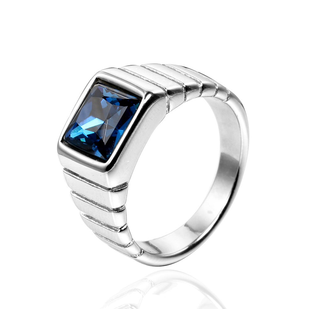 Unisex Retro Stein Ring