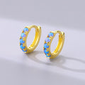 Opal-Ohrclip aus 925er Sterling Silber