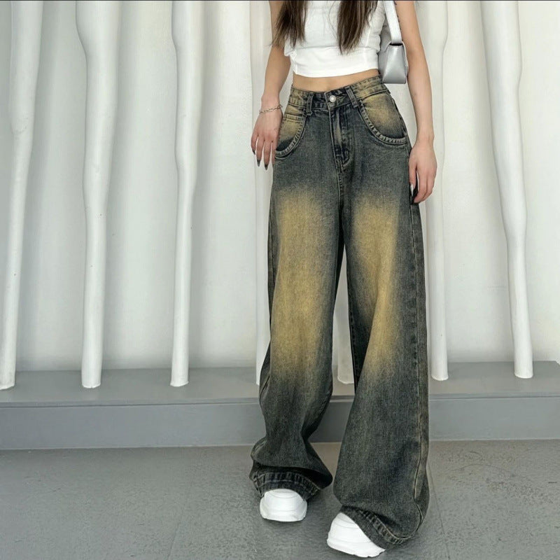 High-Waist Loose-Fit Jeans im Retro-Look