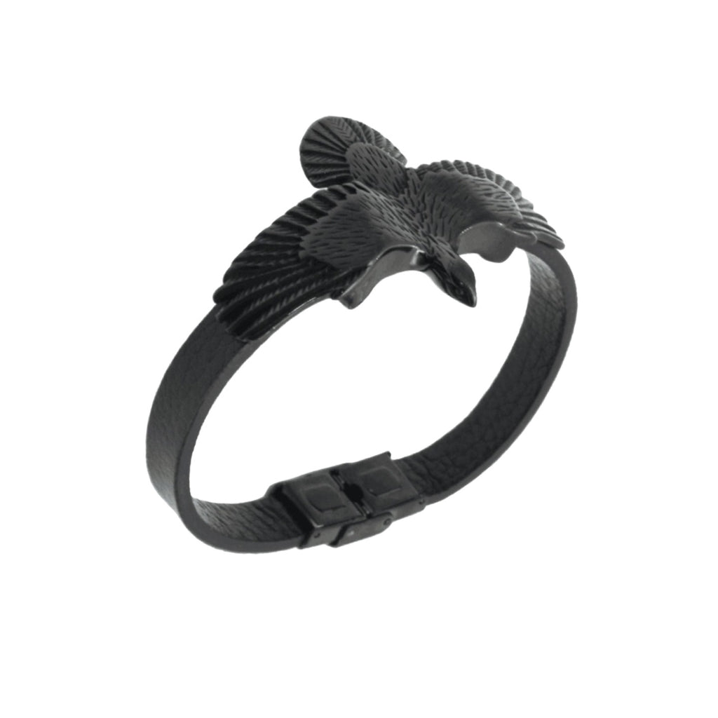 Einfach Lederkordelarmband mit Edelstahl