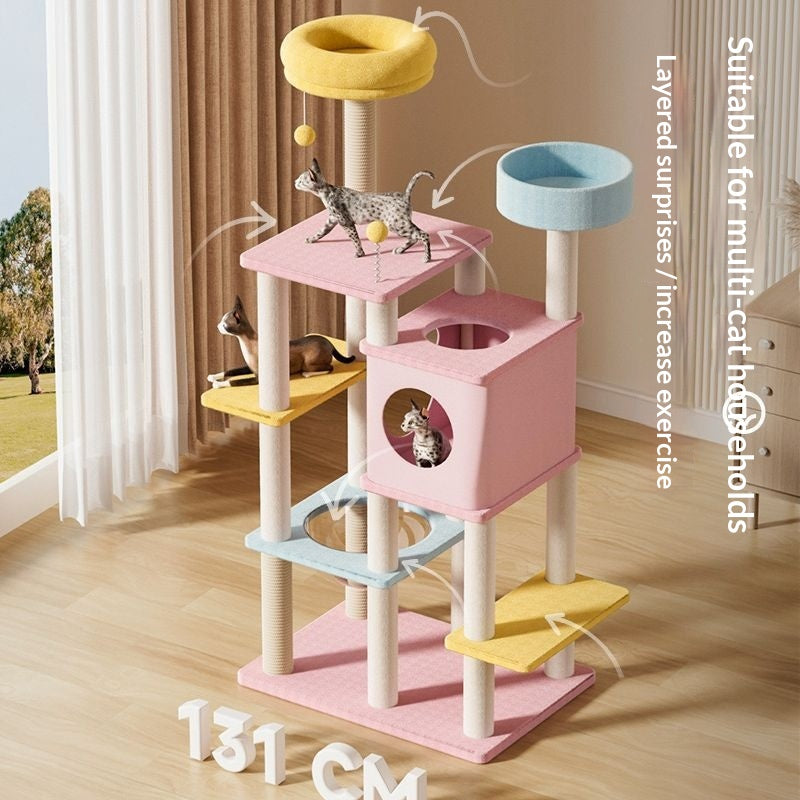 Macaron Katzenbaum MKL-3: Kletterturm & Bett