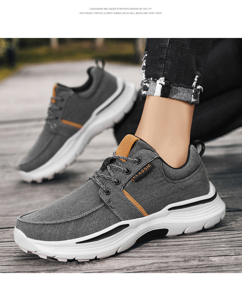 Canvas Schnür-Sneaker für Herren – Bild 3 | LuxeStyle