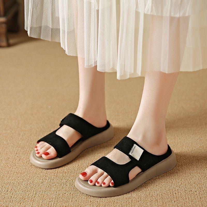 Bequeme Casual Slide Sandalen mit dicker Sohle