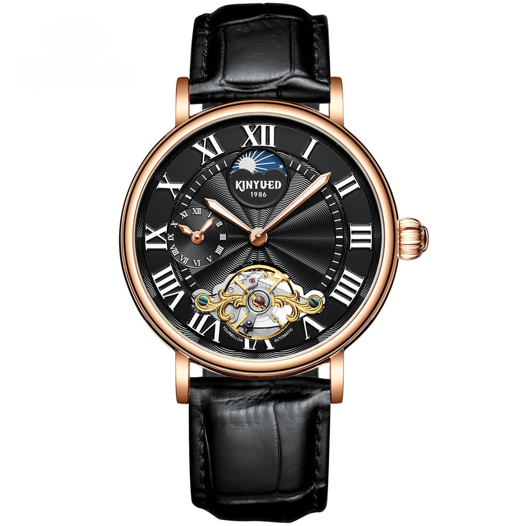 Tourbillon-Armbanduhr Leuchtend Hohl Herren