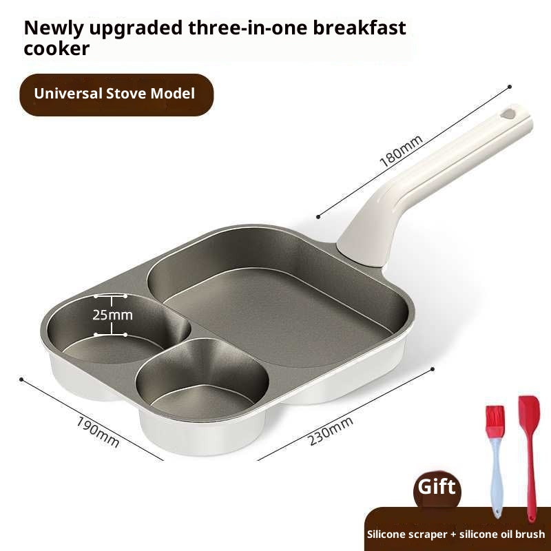3-in-1 Antihaft-Frühstückspfanne