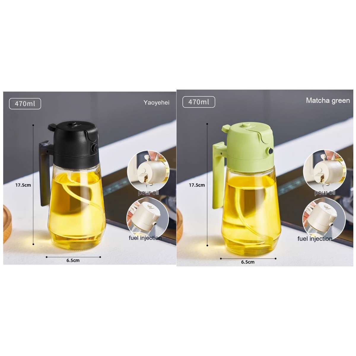 2-in-1 Öl-Sprühflasche für Küche & BBQ