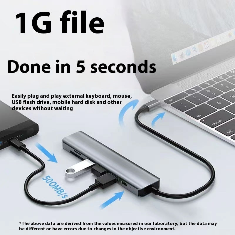 USB-C 7-in-1 Dock mit HDMI-Ausgang und Kabeltrennung – Bild 2 | LuxeStyle