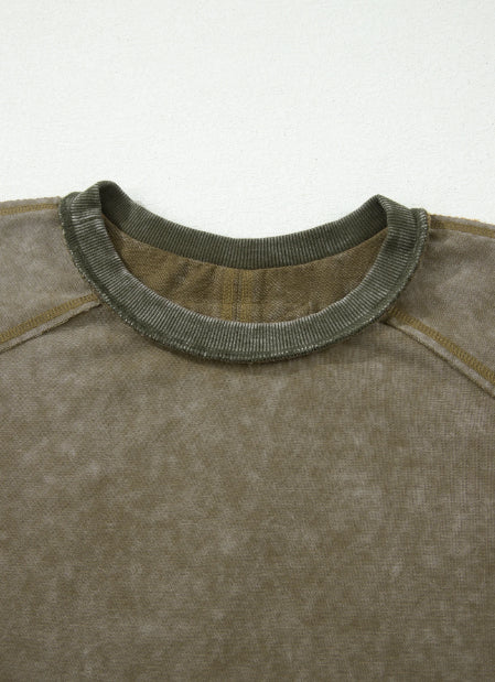 Geblümtes 3/4-Arm Top mit Fransen – Ansicht 5