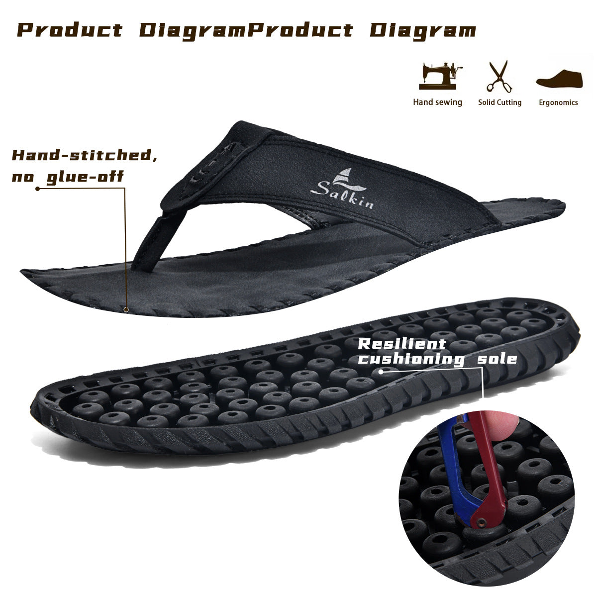 Rutschfeste Outdoor-Sandalen