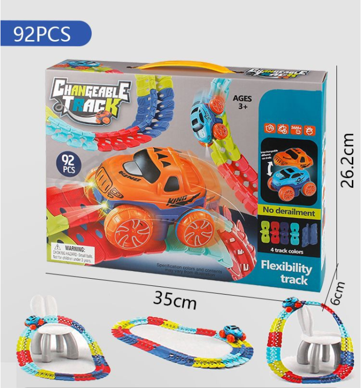 Flexibles Schienenauto-Spielzeugset – Bild 8 | LuxeStyle