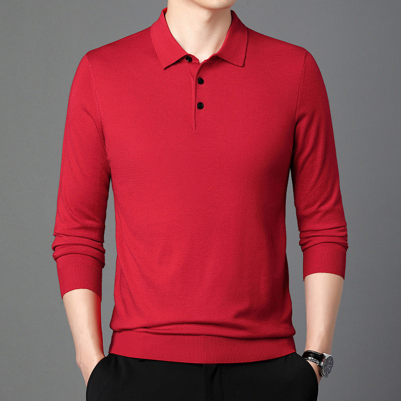 Poloshirt mit Rundhalsausschnitt, gestrickter Pullover – Bild 11 | LuxeStyle