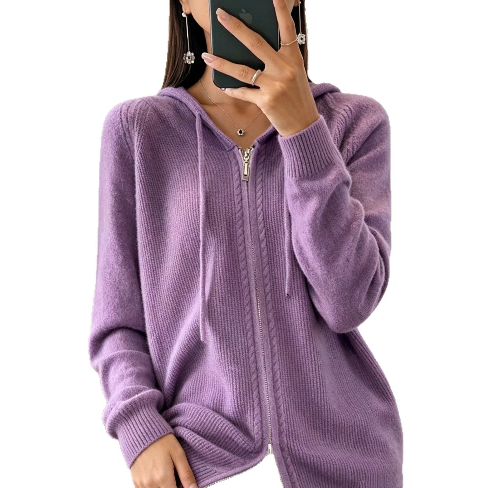 Cardigan aus Kunstwolle