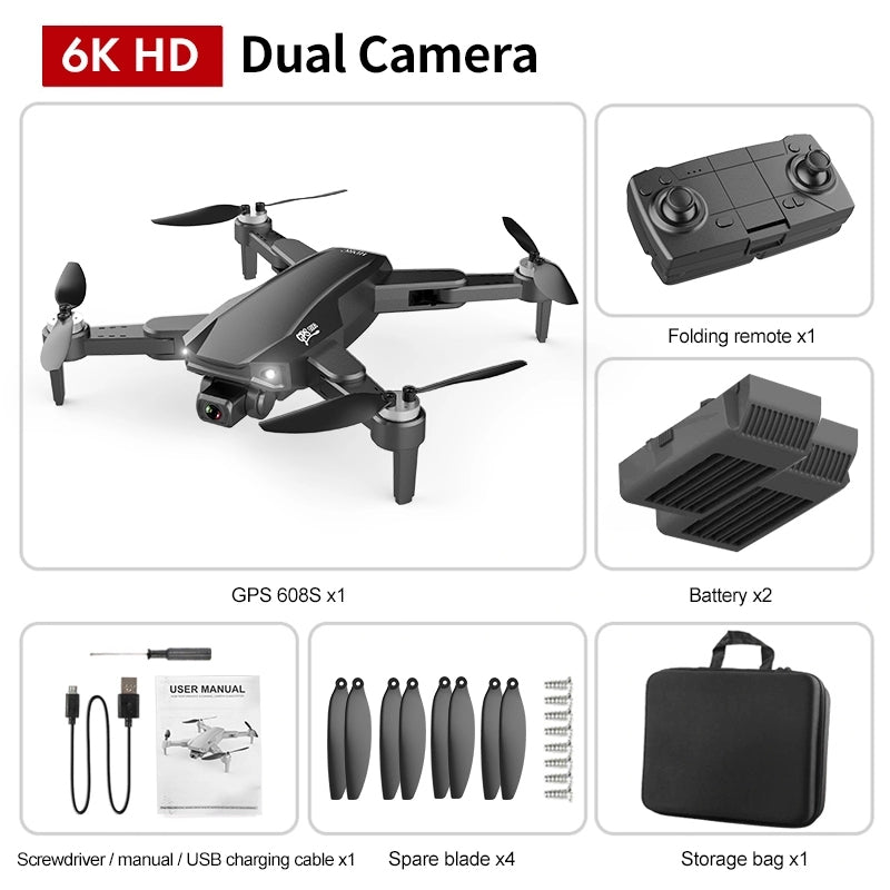 GPS-Drohne mit Dual-Kamera