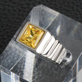 Herrenring mit quadratischem Stein – Bild 1 | LuxeStyle