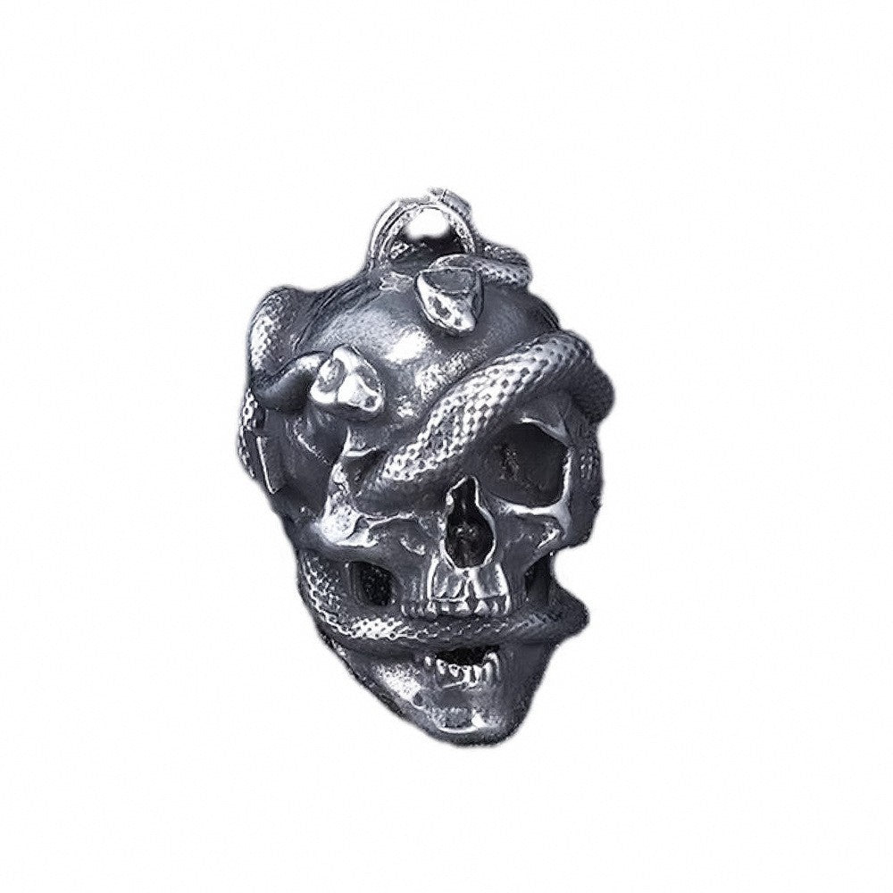 Serpent Skull Anhänger aus Edelstahl