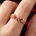 Zirkonia-Blumenring 1