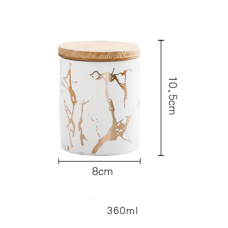 Keramik-Vorratsdose mit Bambusdeckel – Bild 2 | LuxeStyle