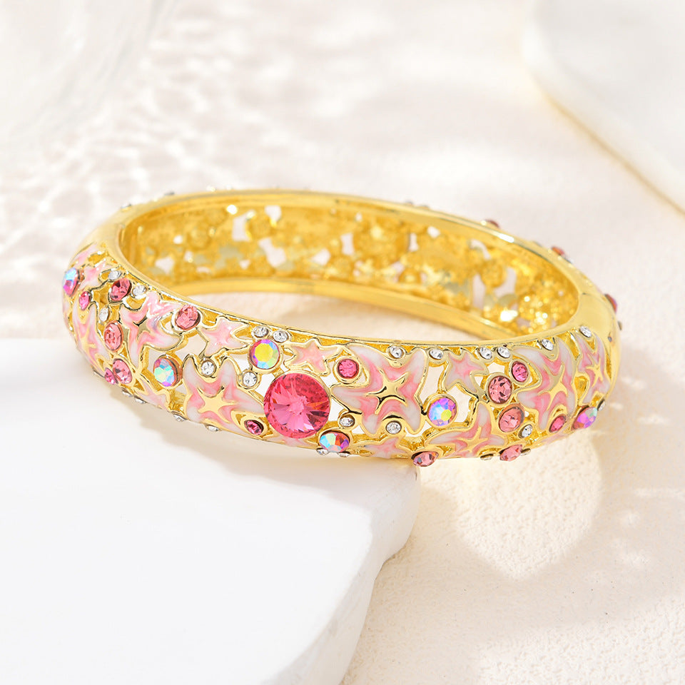 Armband Seestern Emaille Diamant-besetzt | LuxeStyle