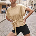 Sweatshirt mit Rundhals, Schleife und Schnürung