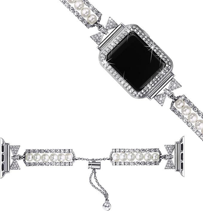 Smartwatch Armband mit Perlen – Bild 5 | LuxeStyle