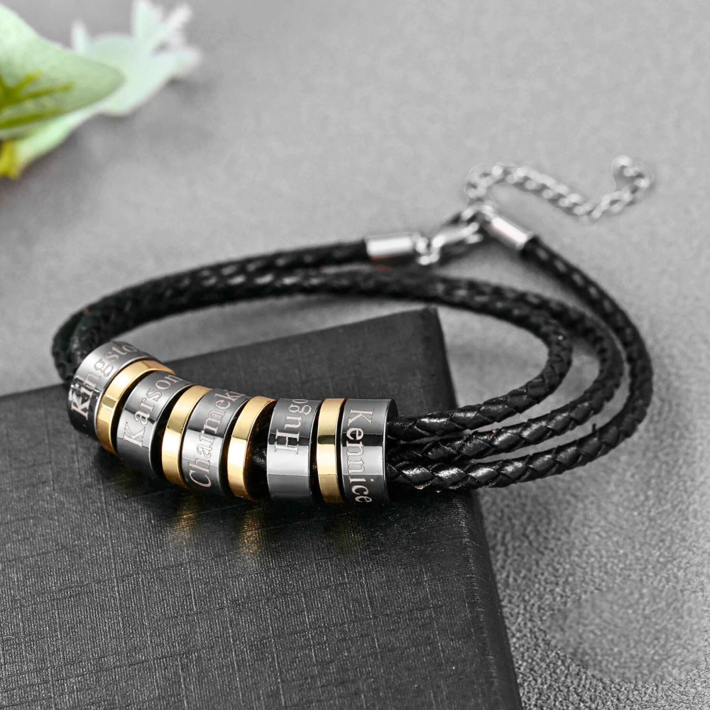 Geflochtenes Lederarmband für Männer – Bild 3 | LuxeStyle