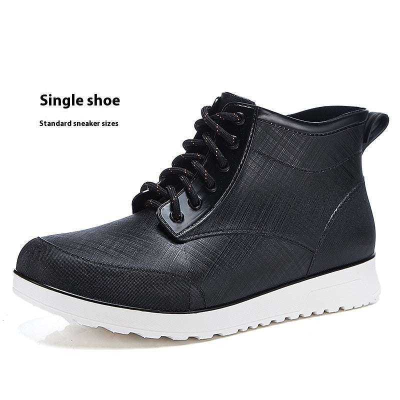 Regenstiefel mit Schnürung – Bild 2 | LuxeStyle