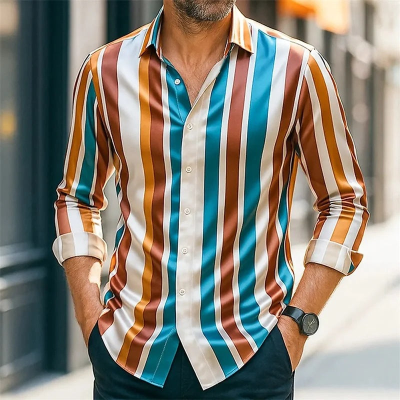 Figurbetonendes Slim-Fit Langarmshirt für Herren – Bild 2 | LuxeStyle