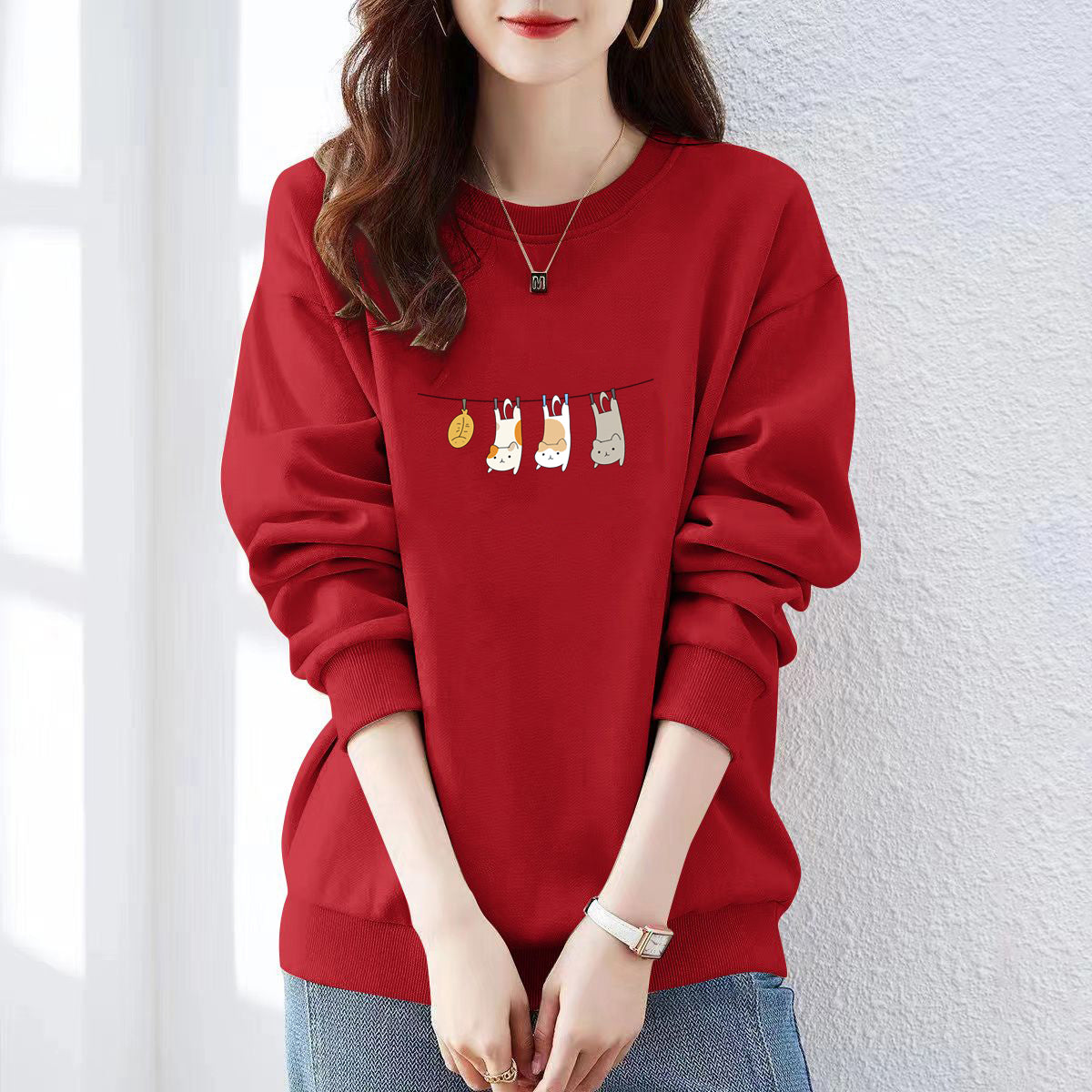 Designer Crewneck Sweatshirt für Damen