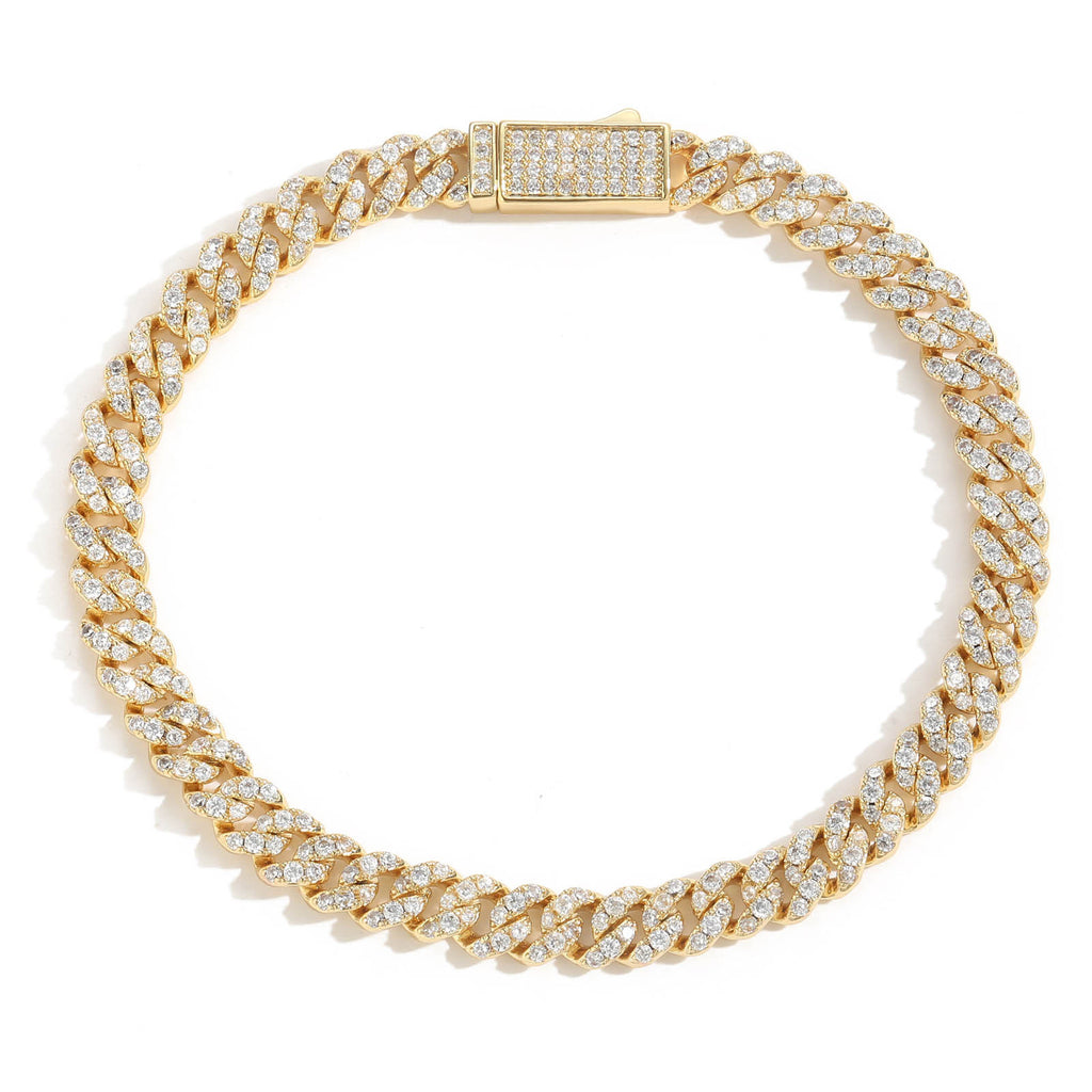 Eleganter Herrenarmreif mit Zirkonia