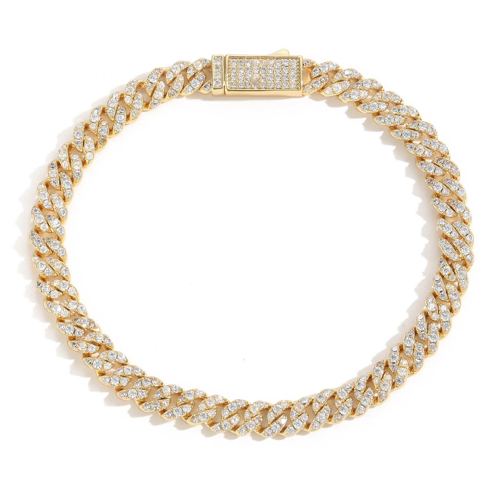 Eleganter Herrenarmreif mit Zirkonia
