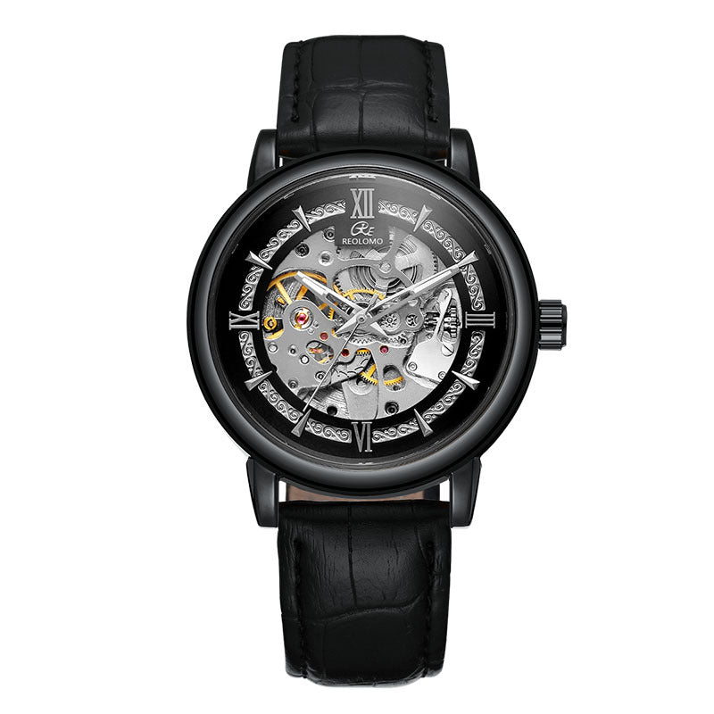Mechanische Herrenuhr im Skelett-Design
