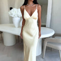 Elegantes V-Neck Bodycon Kleid