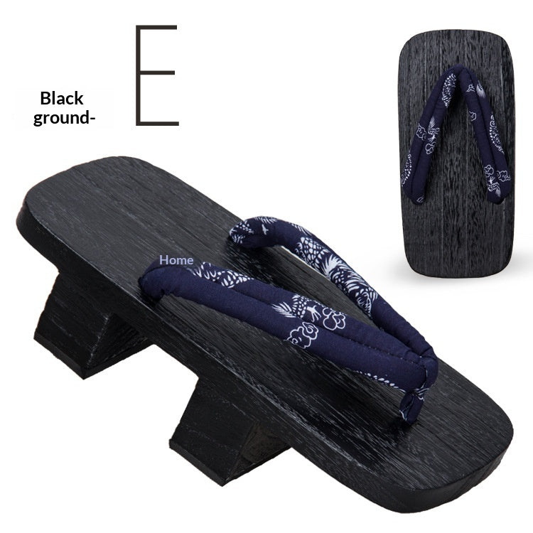 Herren-Flip-Flops mit 5.5cm Holzabsatz