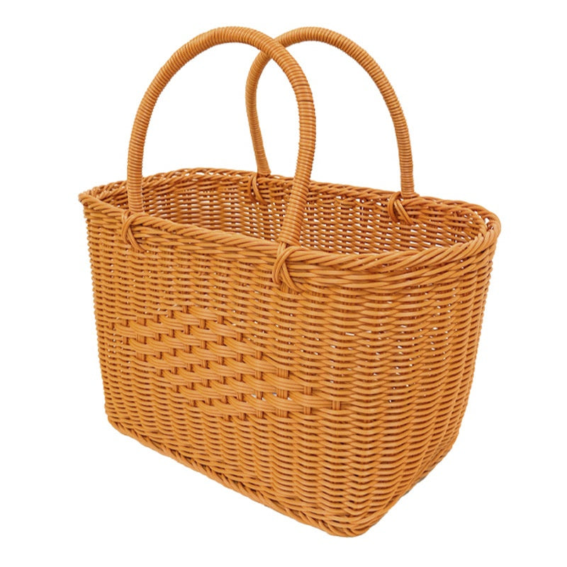 Handgeflochtener Rattan-Korb – Bild 9 | LuxeStyle