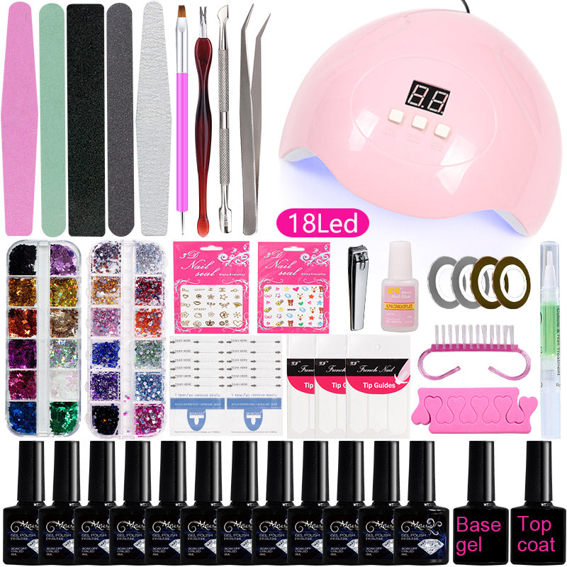 Nagel Starter-Set mit UV/LED-Lampe