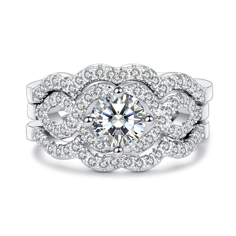 3-in-1 Blumenkrone Ring