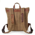 Robuster Canvas Rucksack mit Lederdetails | LuxeStyle