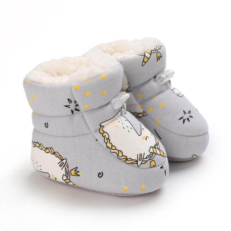 Warme Baby Winterstiefel mit Cartoon-Motiven