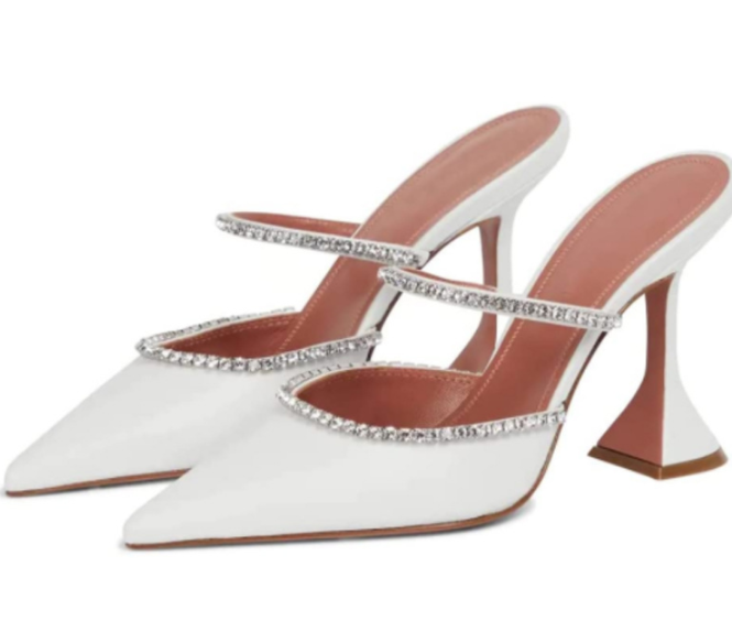 High-Heel Sandalen mit Strass & spitzer Zehe – Bild 7 | LuxeStyle
