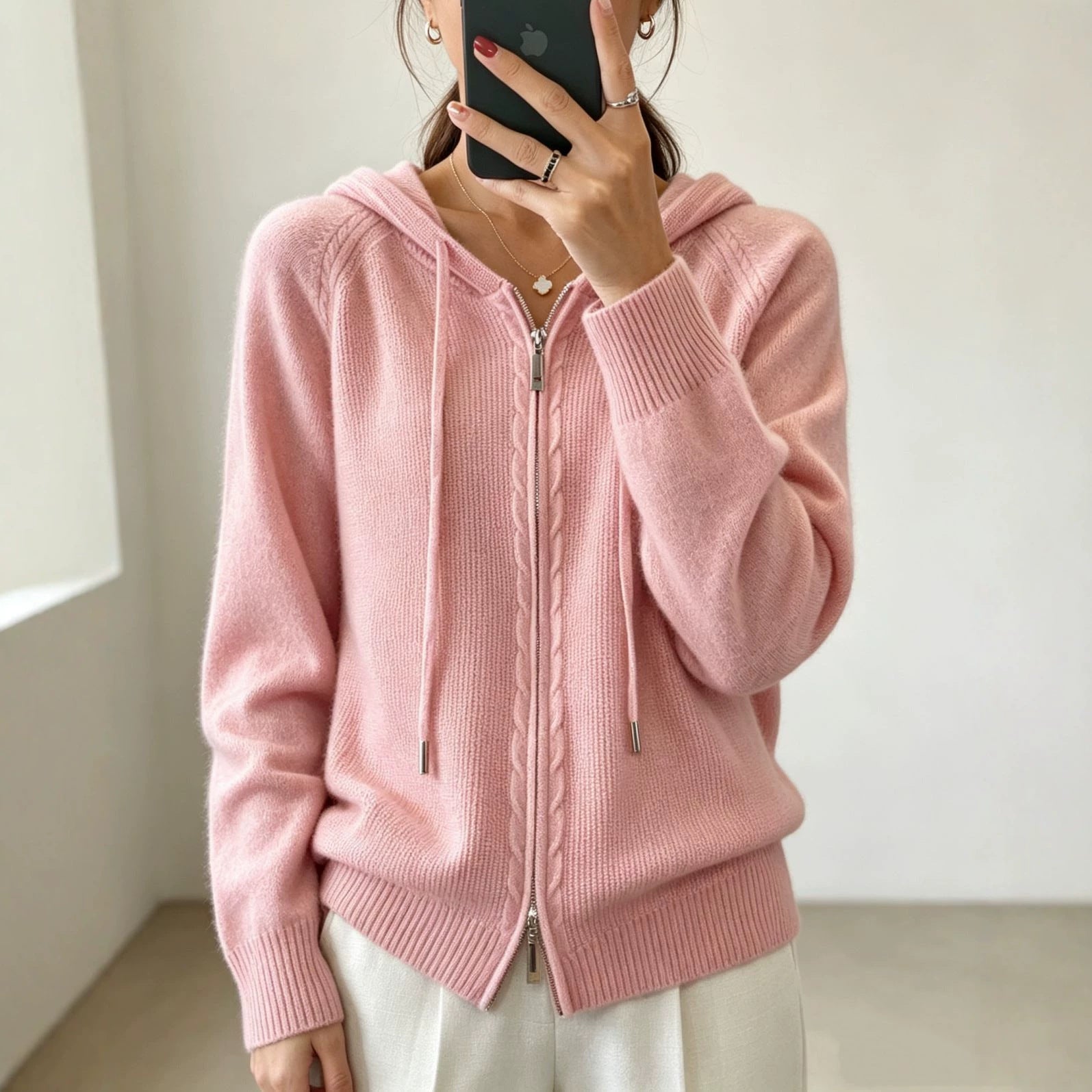 Cardigan aus Kunstwolle